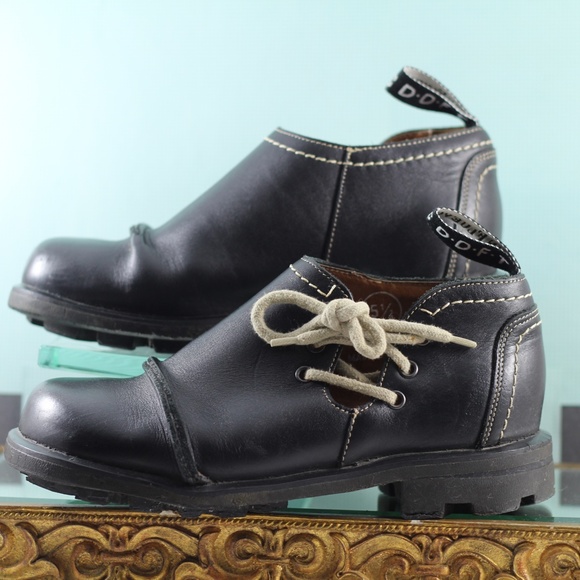 John Fluevog Black Leather D.D.F.T Shoes Angels - Picture 8 of 16